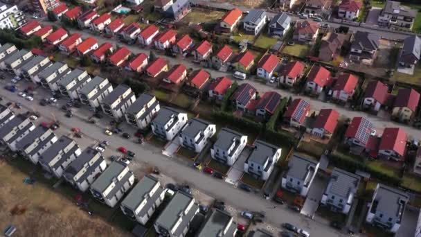 Peisajul Urban Urban European Vedere Aeriană Caselor Rezidențiale Șantierelor Cluj — Videoclip de stoc