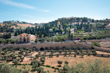JERUSALEM, ISRAEL - 18 Mayıs: Tarihi şehir Kudüs, şehrin Yahudi ve Filistinli nüfusu arasında günlük çatışmalara konu olmaktadır.