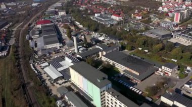  Banliyö sanayi bölgesindeki fabrikalar İHA tarafından havadan izleniyor