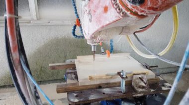3D robot değirmeni ve heykel taşı