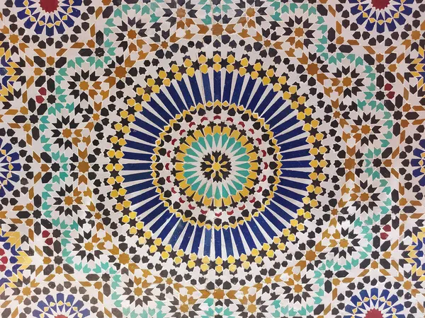 Marakeş, Fas 'taki Fas İslami mozaik fayansları