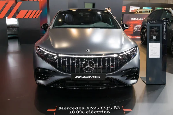 Βαρκελώνη Ισπανία Μαΐου 2023 Mercedes Amg Eqs Εκτίθεται Στο Automobile — Φωτογραφία Αρχείου