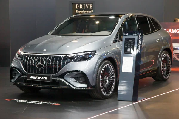 Barcelona Spain May 2023 Mercedes Amg Eqe Suv Display Automobile Stock Image