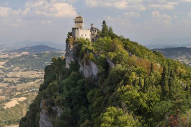 Cesta Tower in San Marino. clipart