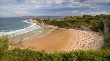 Santander, Spain - August 20, 2022: Matalenas Beach in Santader, Spain. clipart