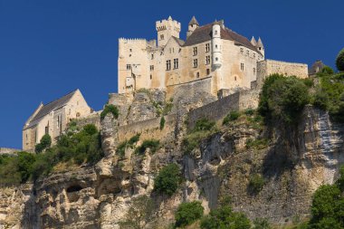 Chateau de Beynac, Dordogne, Yeni Aquitaine, Fransa.