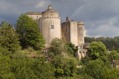 Bonaquil Castle, Lot et Garonne, France. clipart