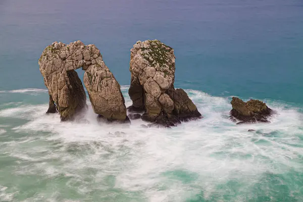 stock image Urro del Manzano, Costa Quebrada, Cantabria, Spain.