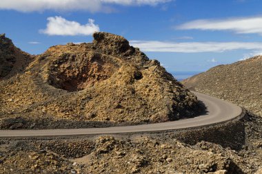 Islote de Hilario, Timanfaya Ulusal Parkı, Lanzarote, Kanarya Adaları, İspanya.