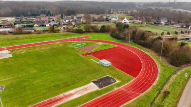 Atletizm stadyumu, Hollanda 'da kuş görüşlü, spor ve spor altyapısına sahip.