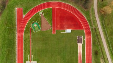 Atletizm stadyumu, Hollanda 'da kuş görüşlü, spor ve spor altyapısına sahip.