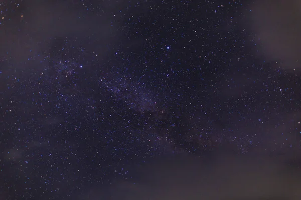 Cielo Estrellado Lago Paisaje Nocturno Cielo Con Nubes — Foto de Stock