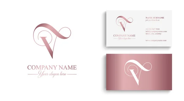 stock vector V logo. V letter logo template elements. personal monogram. Vector elegant logo. letter V logo design letter V luxurious