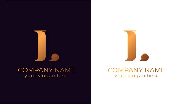 Logo Letter Logo Template Elements Personal Monogram Vector Elegant Logo — Stock Vector