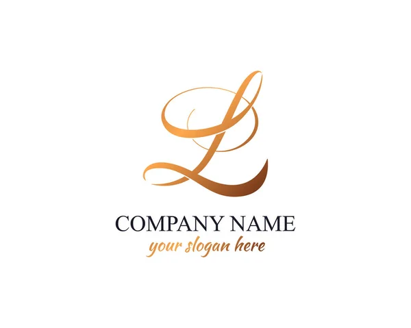 Logo Letter Logo Template Elements Personal Monogram Vector Elegant Logo — Stock Vector