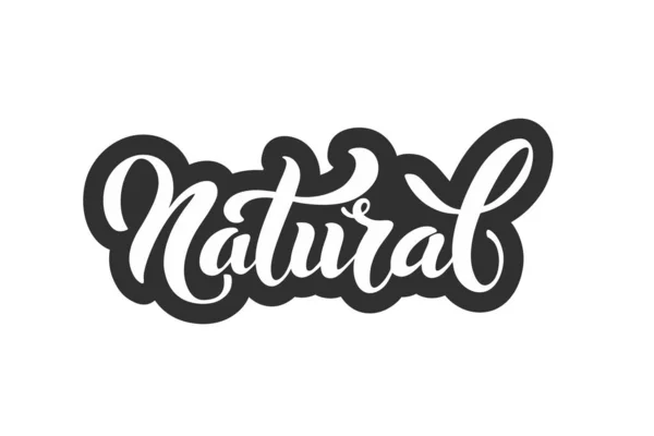 Natural Logo Vector Image Food Labels Emblems Packaging Healthy Food — Stock Vector