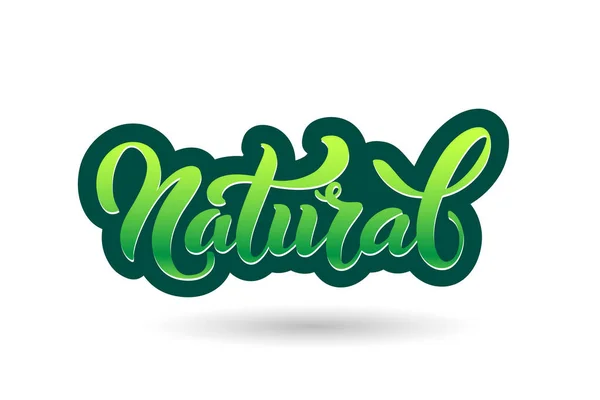 Doğal Logo Yiyecek Etiketleri Için Vektör Imajı Sağlıklı Yiyecekler Için — Stok Vektör