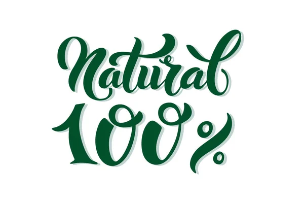 Naturlig Logotyp Vektorbild För Livsmedelsetiketter Emblem För Förpackning Hälsosam Mat — Stock vektor