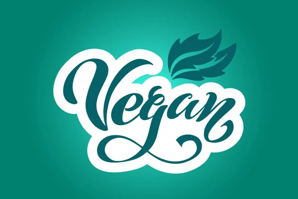 Vegan Vektorové Písmo Ručně Psané Nápisy Restaurace Kavárna Menu Vektorové — Stockový vektor