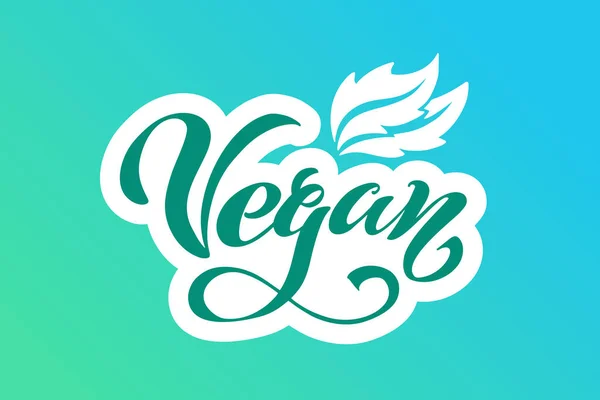 Vegan Vektorové Písmo Ručně Psané Nápisy Restaurace Kavárna Menu Vektorové — Stockový vektor