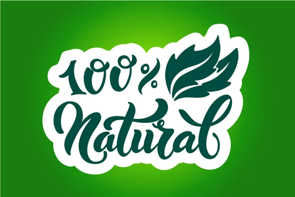 Natürliches Logo Vektorbild Für Lebensmitteletiketten Embleme Für Die Verpackung Gesunder — Stockvektor