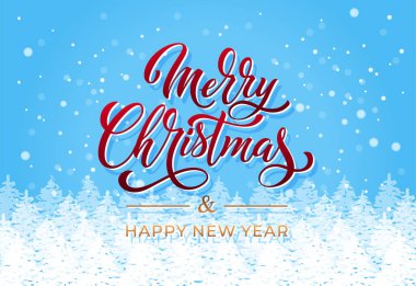 Mutlu Noeller ve mutlu yıllar el yazısı kaligrafisi. Vektör tatil illüstrasyon elemanı. Tebrik etmek için tipografik öge.