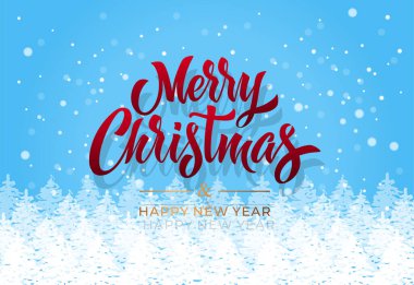 Mutlu Noeller ve mutlu yıllar el yazısı kaligrafisi. Vektör tatil illüstrasyon elemanı. Tebrik etmek için tipografik öge.