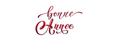 Joyeux Noel ve Bonee Anne. Fransızca selamlarla dolu mutlu noel kartı şablonları. El çizimi harfler. Mutlu Noeller kartı tasarımı için tipografik metin içeren premium vektör çizimi