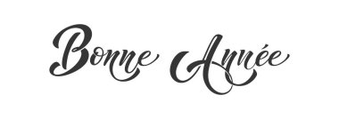 Joyeux Noel ve Bonee Anne. Fransızca selamlarla dolu mutlu noel kartı şablonları. El çizimi harfler. Mutlu Noeller kartı tasarımı için tipografik metin içeren premium vektör çizimi