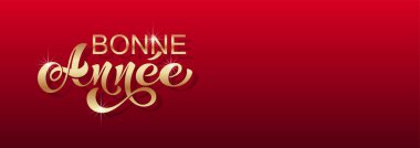 Joyeux Noel ve Bonee Anne. Fransızca selamlarla dolu mutlu noel kartı şablonları. El çizimi harfler. Mutlu Noeller kartı tasarımı için tipografik metin içeren premium vektör çizimi