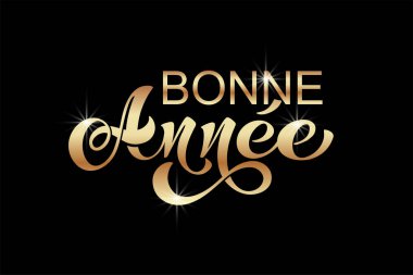 Joyeux Noel ve Bonee Anne. Fransızca selamlarla dolu mutlu noel kartı şablonları. El çizimi harfler. Mutlu Noeller kartı tasarımı için tipografik metin içeren premium vektör çizimi