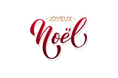 Joyeux Noel ve Bonee Anne. Fransızca selamlarla dolu mutlu noel kartı şablonları. El çizimi harfler. Mutlu Noeller kartı tasarımı için tipografik metin içeren premium vektör çizimi