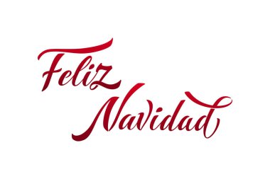 Feliz Navidad ispanyolca Mutlu Noeller modern kaligrafi yazıları..