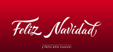 Feliz Navidad ispanyolca Mutlu Noeller modern kaligrafi yazıları..