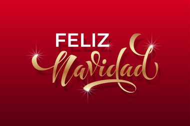 Feliz Navidad ispanyolca Mutlu Noeller modern kaligrafi yazıları..