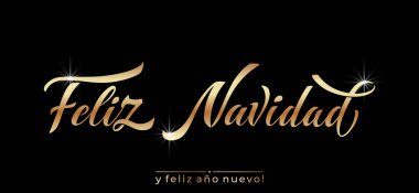 Feliz Navidad ispanyolca Mutlu Noeller modern kaligrafi yazıları..