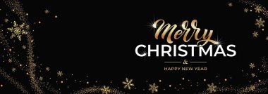 Mutlu Noeller ve mutlu yıllar el yazısı kaligrafisi. Vektör tatil illüstrasyon ögesi.