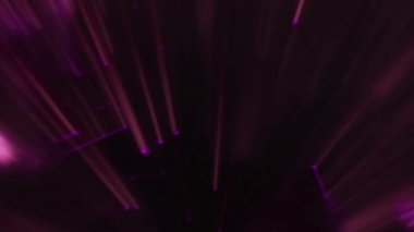 Soyut ışık ışınları. Fütürist Teknoloji. Güzel 4K Animasyon. Fantezi Hareket Dizaynı Parçacık Animasyonu..