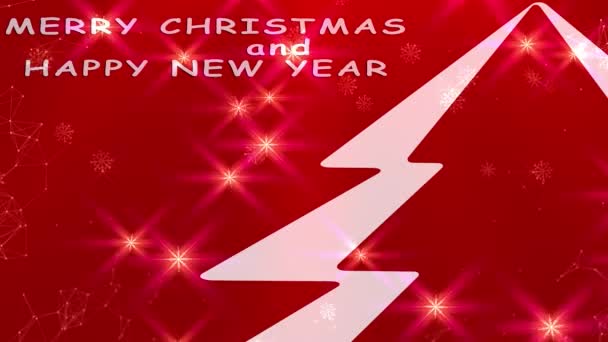 Holiday Greeting Card Greeting Party Happy New Year Christmas Celebration — Stock Video