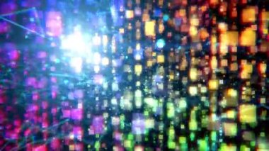 Medya Üretimi için Soyut Arkaplan. Dinamik Gradyanlar Arkaplanı. Soyut Geometrik Arkaplan. Soyut Dekorasyon Taşıma. Modern grafik arkaplan, iş konsepti. Fütürist Teknoloji Güzel Döngü Animasyonu. Uzayda Parçacıkların Hareketi.