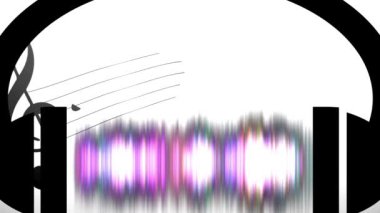 müzik notası ve kulaklık