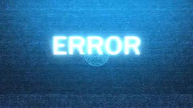 Ekranda ERROR metni.