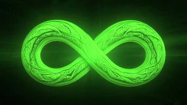 Sarmal şekilli sarmal sonsuzluğun 3 boyutlu çizimi