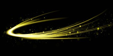 Soyut güzel ışık arkaplanı. Sihir arka planda kıvılcımlar oluşturur. Mistik hız çizgileri, parıltı etkisi. Kozmik ışınlar parlıyor. Neon çizgileri hız ve hızlı rüzgar. Parıltı etkisi, güçlü enerji