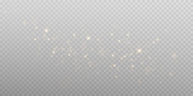 Altın Toz Işığı PNG. Bokeh ışıkları arka planı etkiler. Noel tozu arka planında Noel ışıldayan ışık konfetisi ve ışıltı dokusu dizaynınız için