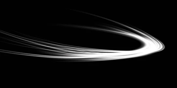 Abstracte Lichtlijnen Van Beweging Snelheid Wit Licht Dagelijks Gloeiend Effect — Stockvector