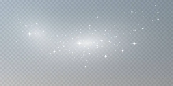 Weißes Png Staublicht Bokeh Licht Lichter Effekt Hintergrund Weihnachten Hintergrund — Stockvektor