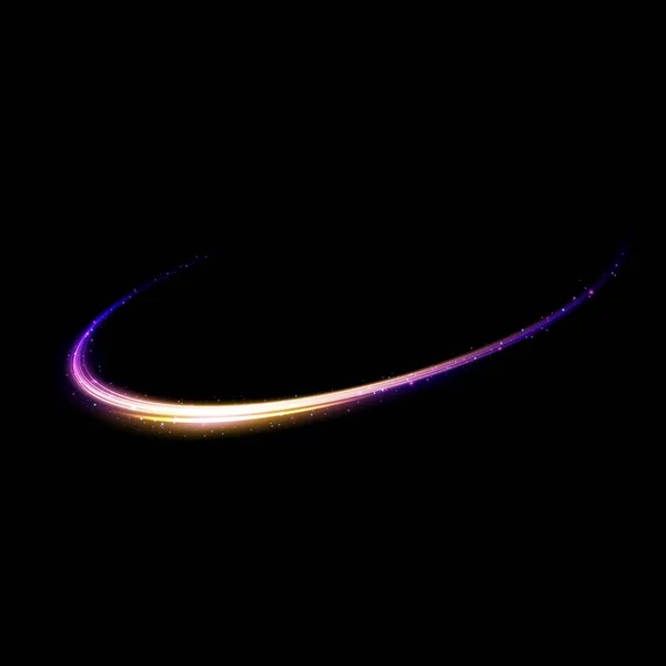 Linii Luminoase Abstracte Mișcare Viteză Sclipici Culoare Albă Efect Luminos — Vector de stoc