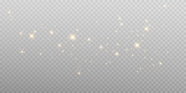 Altın Toz Işığı PNG. Bokeh ışıkları arka planı etkiler. Noel tozu arka planında Noel ışıldayan ışık konfetisi ve ışıltı dokusu dizaynınız için