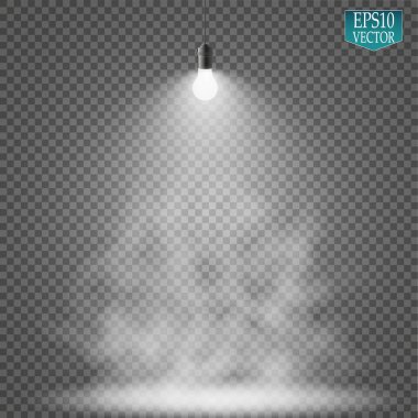 Vektör Spotlights. Sahne Işığı Efektleri Vektörü. Parlak ışık efekti.